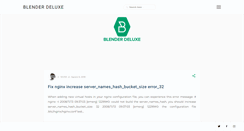 Desktop Screenshot of blenderdeluxe.com